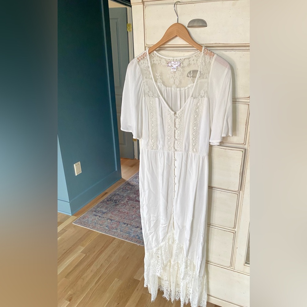 Band of Gypsies White Maxi Dress